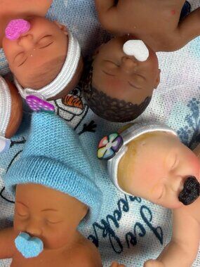 Mini ZURU Baby Pacifier |  Doll Accessory | Set of 3 Black Color